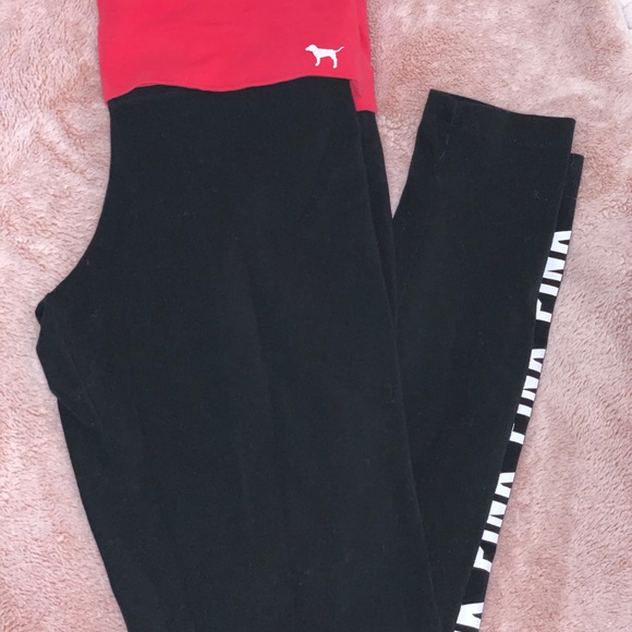 NWOT PINK YOGA LEGGINGS - Picture 2 of 3